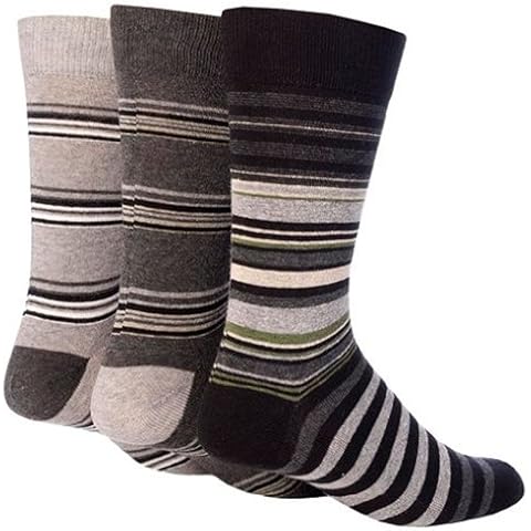 6 Pairs Mens Edinbugh Giovanni Cassini Striped Socks UK 6-11 / EU 39-45 PT653 Cover