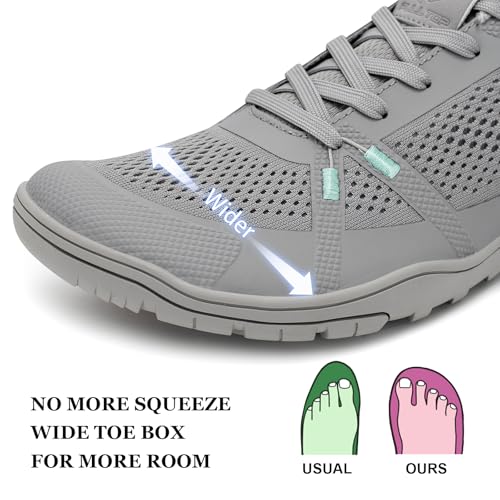 Image of Pulltop Barefoot Trail Running Shoes for Men - Wide Toe Box | Zero Drop Sole | Minimalist Cross-Training Shoes
