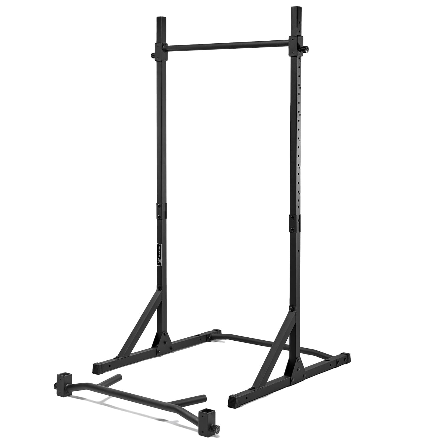 Eric Flag - Barre de Traction Réglable de 105 cm à 210 cm pour la Musculation, Calisthenics, Home Gym - Barre de Traction sur Pied et Sans Fixation en Acier, Supporte Jusqu’à 300 KG de Charge
