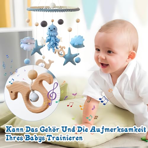 Mobile pour lit de bébé océan pour apaiser les nuits - 4