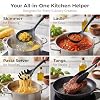 Vayvnt Kitchen Utensils Set, 10-Piece Heat Resistant Silicone Utensils Set for Cooking, Non Toxic Food-Grade Silicone Cooking Utensil Kitchenware Set, Pots and Pans Accessories, Dishwasher Safe, Black #5