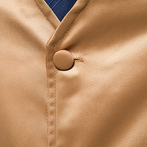 Zeiyignr Men's Suit Vest V Neck Single Breasted Solid Wedding Vests Business Formal Dress Waistcoat Vest for Suit or Tuxedo4