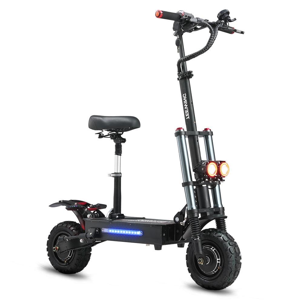 Scooter for Adults, Teewing X5 55mph Electric Scooter with 6000W Dual Motor, Scooters with 60V38AH Lithium Battery & 75 Miles Long Range, 11