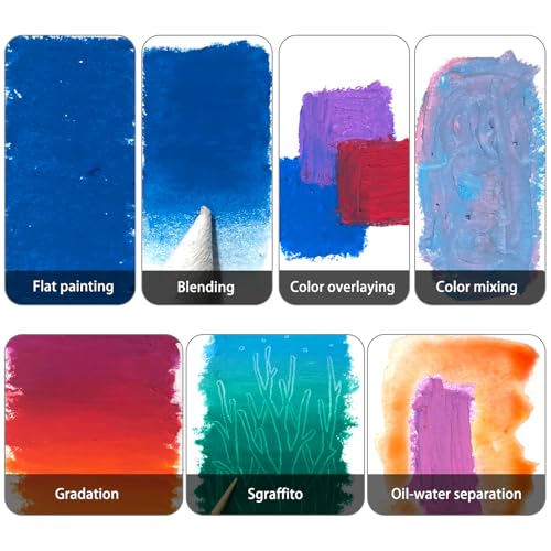 Image of Artecho Macaron Oil Pastels Set of 36 Colors (10 x 70 mm) | Soft Oil Pastels, Art Painting, Drawing, Blending
