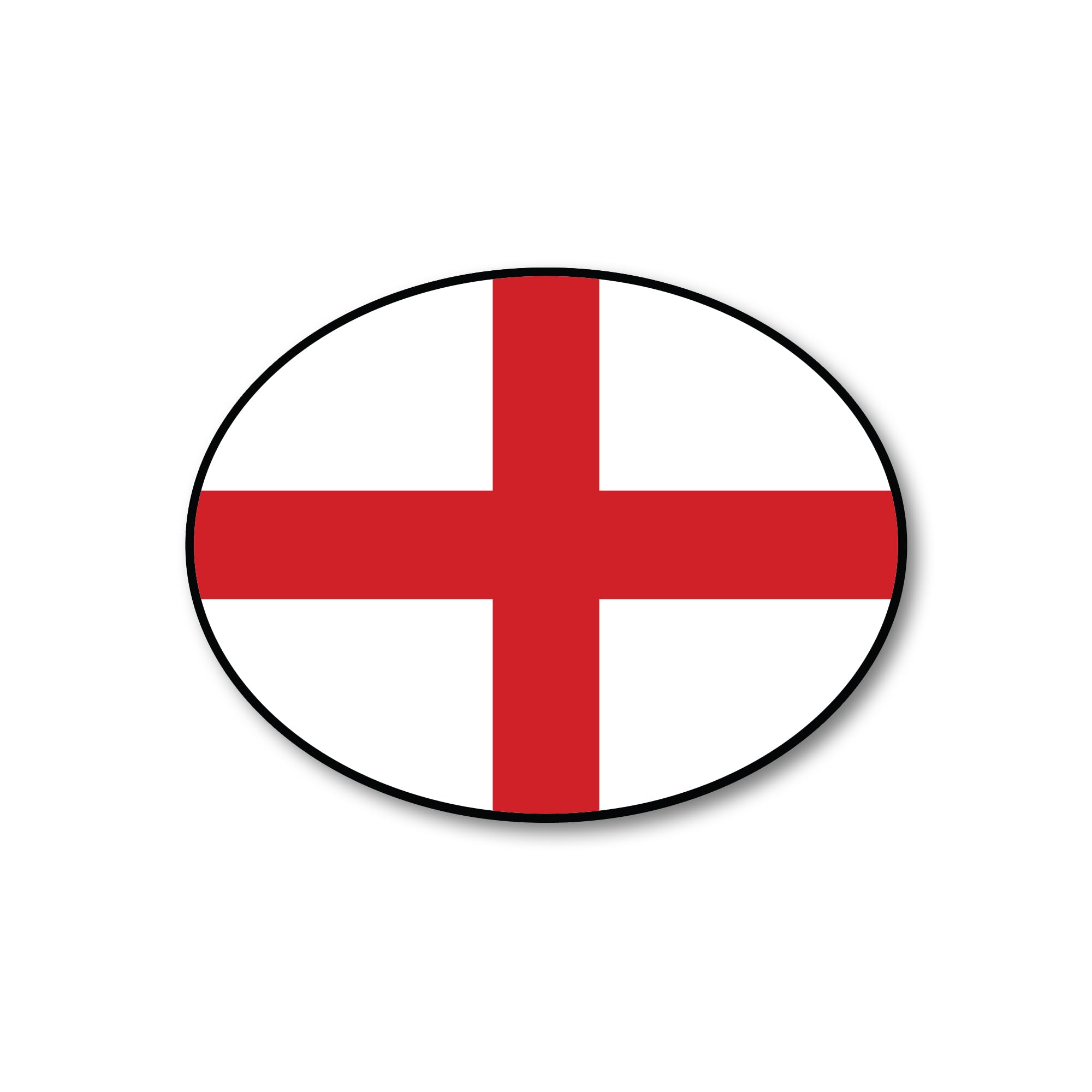 England Cross of St. George Flag Decal – Premium National Flag Car Sticker – Waterproof Vinyl, Fade-Resistant, Bubble-Free Application – Vehicle, Laptop & Travel Use – Made in UK (ENG)