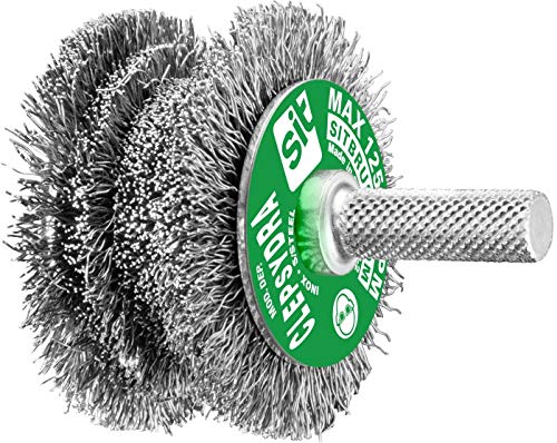 Sit tecnospazzole 0891 Brosse profilée pour perceuse en acier inoxydable ondulato-clepsydra en blister-ø : 60 - 40 mm Cover