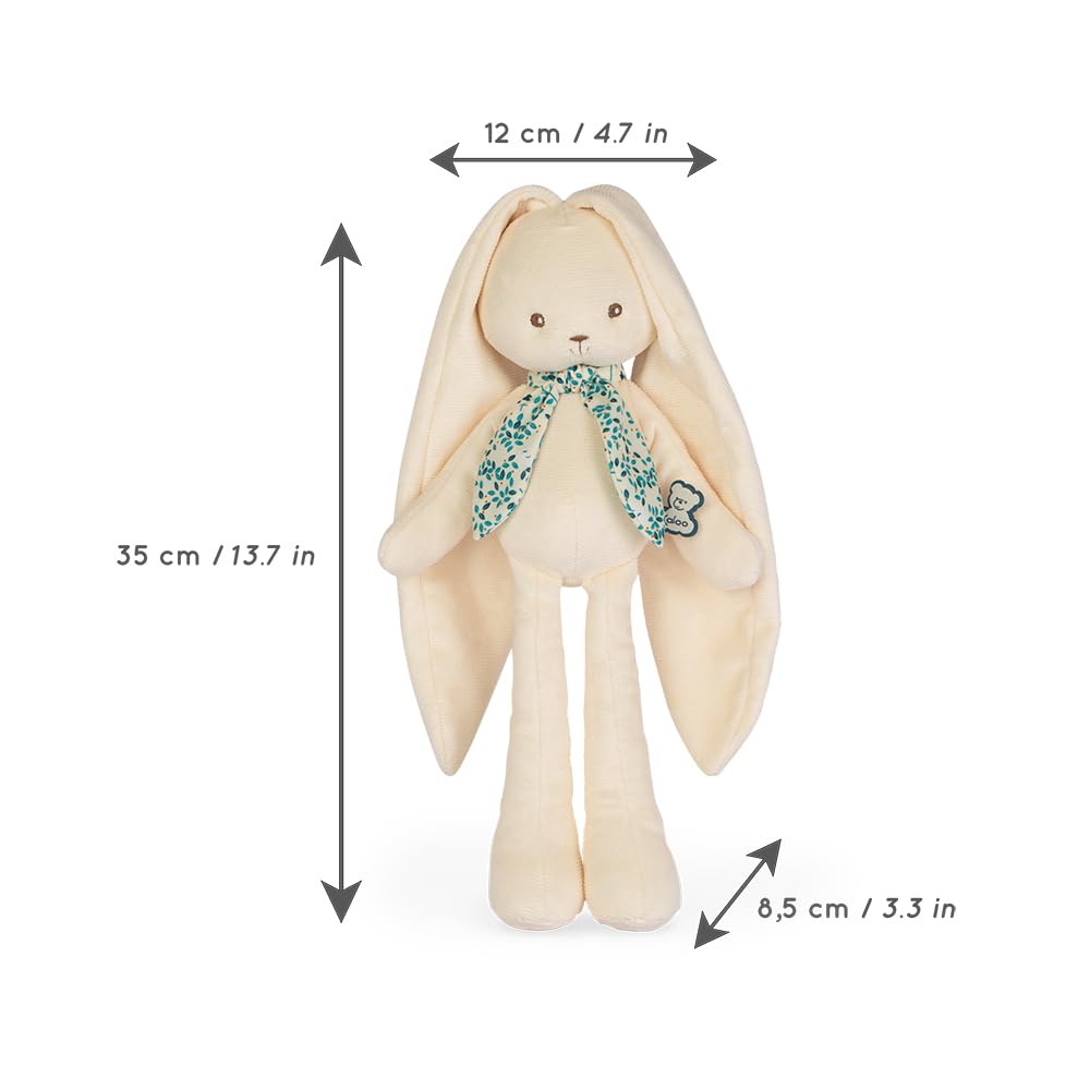 Kaloo - Lapinoo - Pantin Lapin - Peluche Bébé en Velours Côtelé - 35 cm - Couleur Crème - Matière très Douce - Boîte Cadeau - Dès la Naissance, K969946 - 4