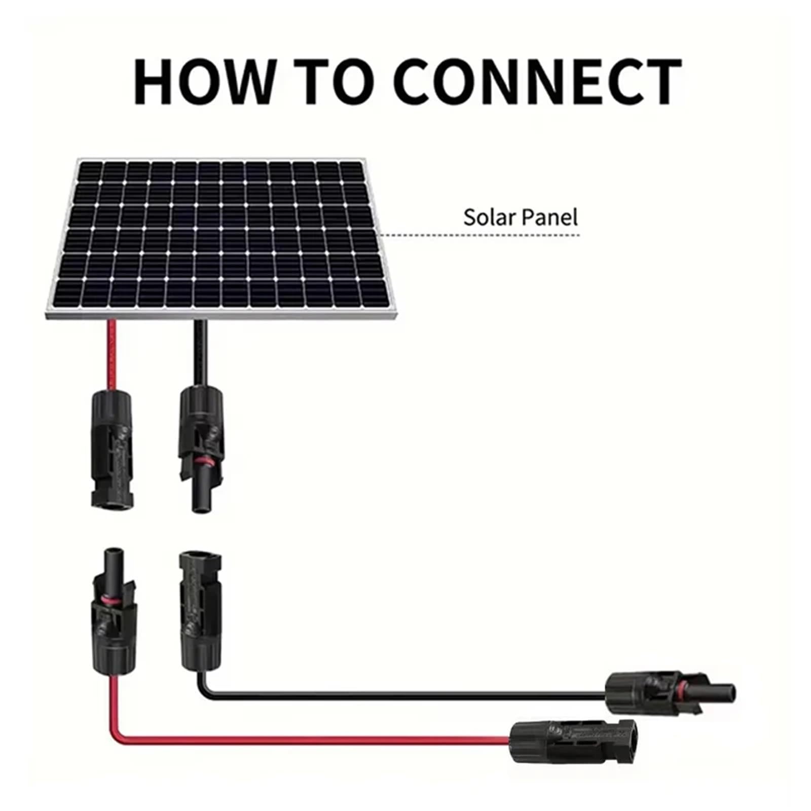 12/10 AWG 4/6 mm² 8,74 cala do 393,7 cala solarny przedłużacz kabla zasilającego z fotowoltaicznym złączem DC stosowany w panelu słonecznym(12 AWG-4 mm2, 1 para 3m 118,11 cala)