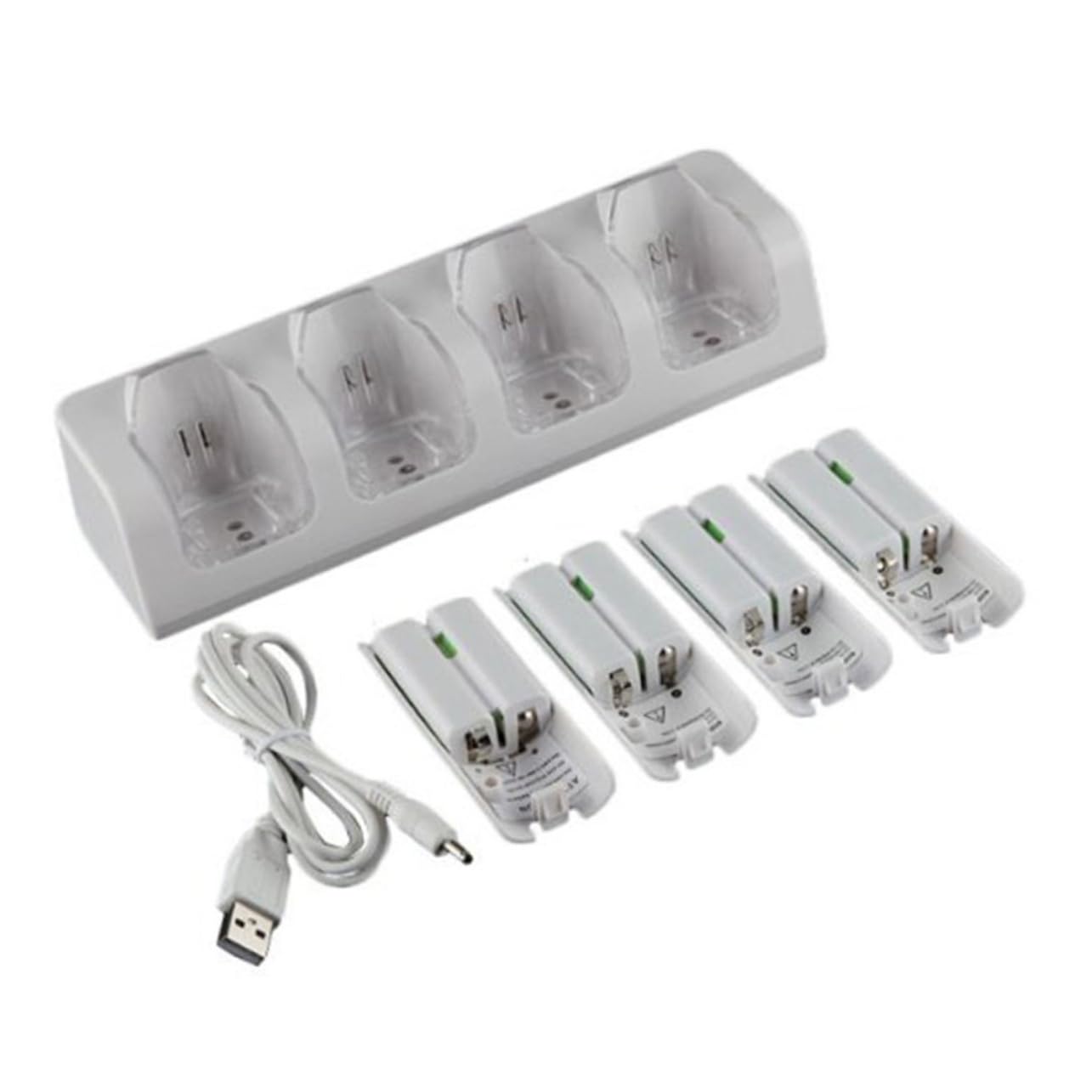 Angoily Cargador de Batería de Ranuras para Adaptador de Batería Cargador de Inteligente Luces Azules para Recargar Pilas Recargables y Recargables