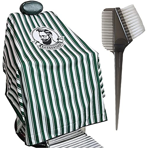 GUOQY Bata para Barberías Capa peluquerías - Capa de Cuerpo Entero peluqueros/Barberos Profesionales Unisex Bata para Peinados, Cortes y Teñidos Cover