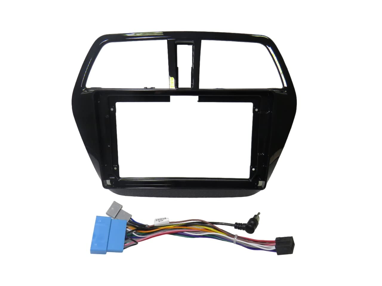Maxxfit High Gloss car Stereo Frame Tiago (9 inch) with Wiring-image-9