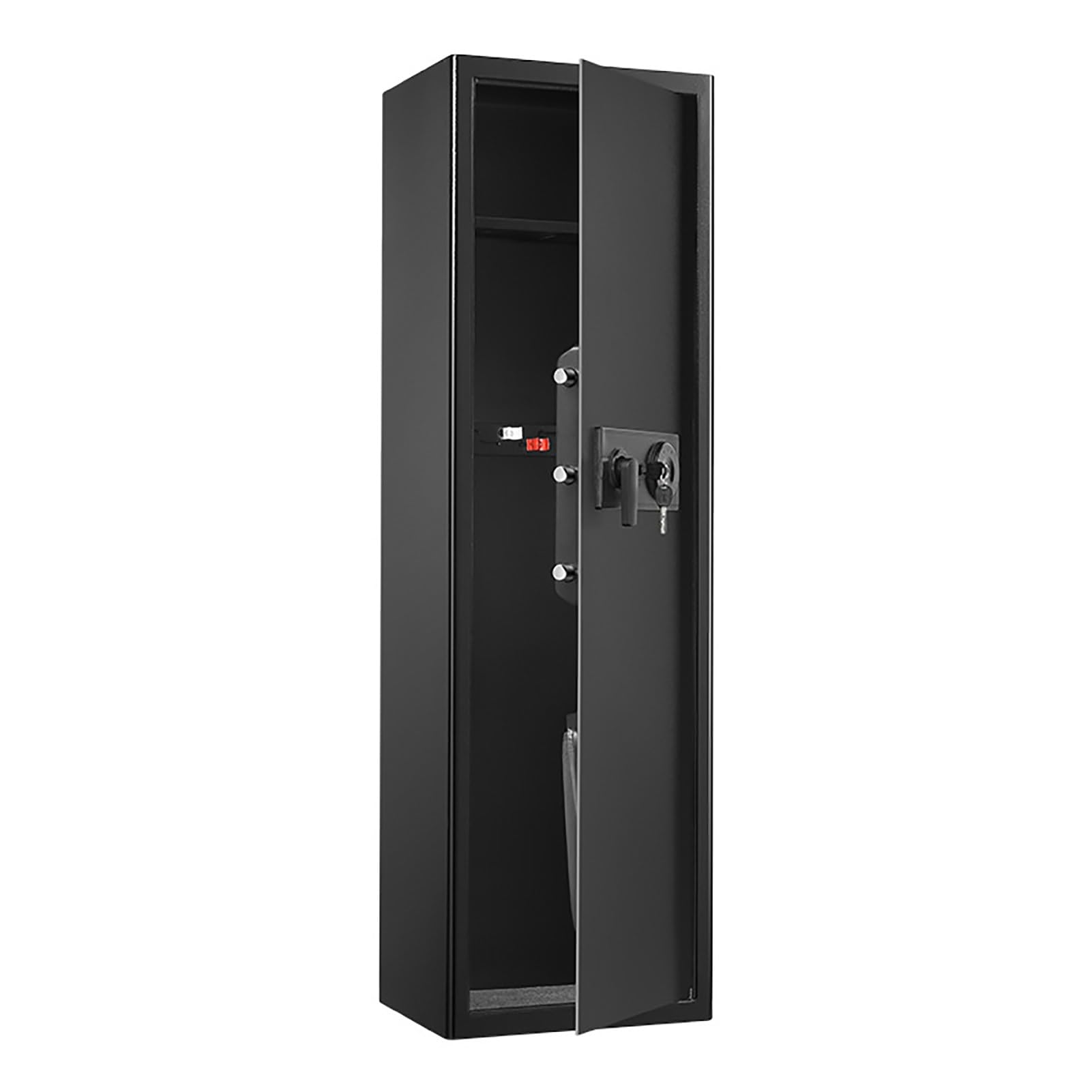 Caja fuerte biométrica para armas de fuego, almacenamiento seguro de rifle y pistola con alarma, casillero de municiones de gran capacidad para seguridad del hogar