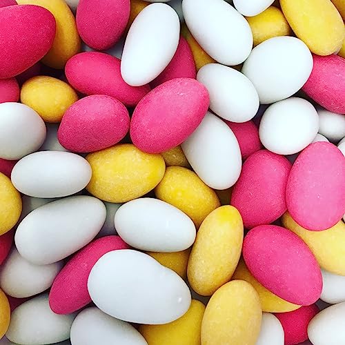Sugared Almonds Sweets - 1 Kilo Bulk Bag - 1KG - Assorted Sweet Pick and Mix for Parties Gifts and Sharing.