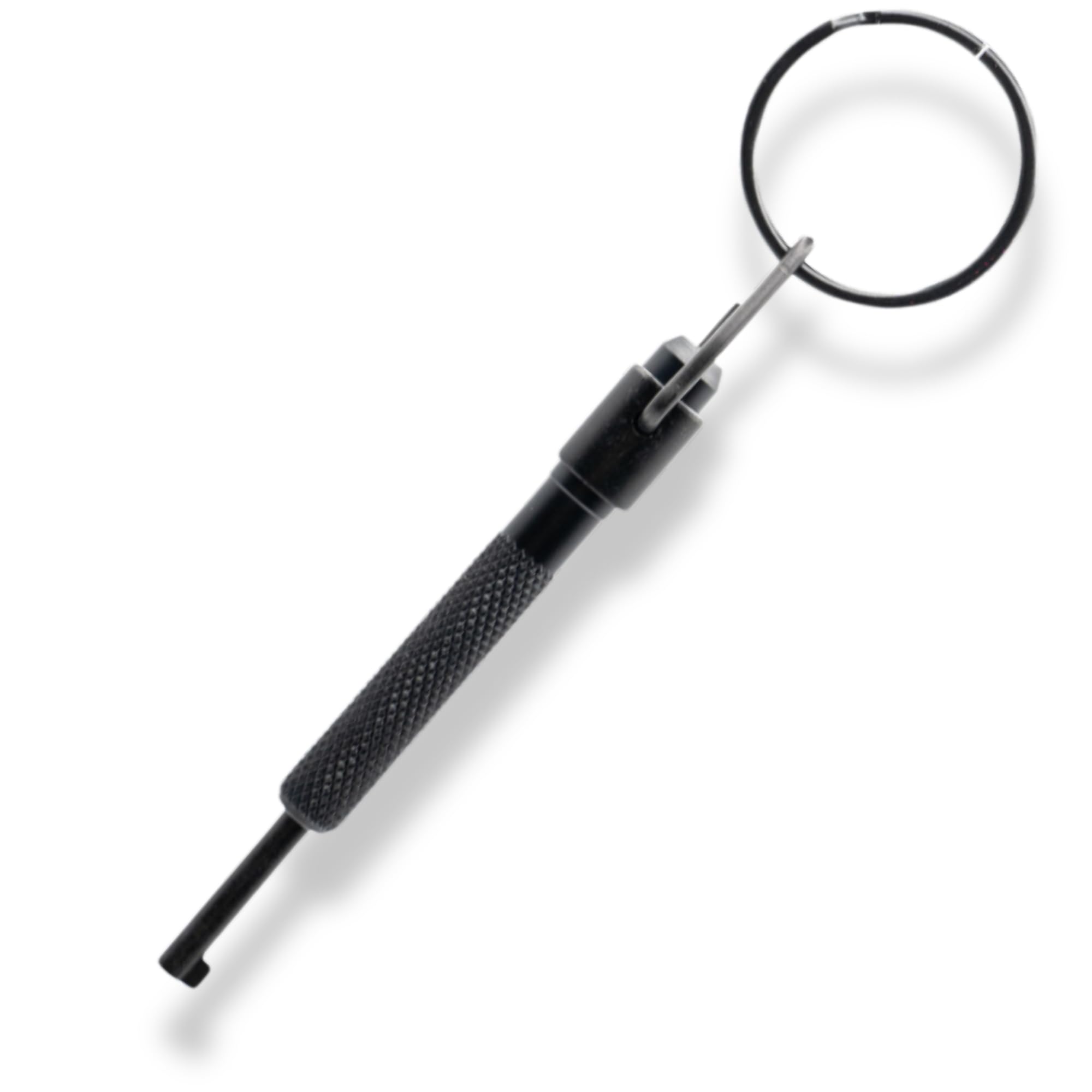 Llave grilletes policiales - Llave esposas policiales con anilla de llavero grande compatible con todo tipo de llavero tactico - Perfecta para usar con Guantes - Llave 9 cm