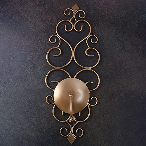 Napa Jemma Wall Sconce, 7.75 x 7.5 x 28, Champagne Gold/Clear