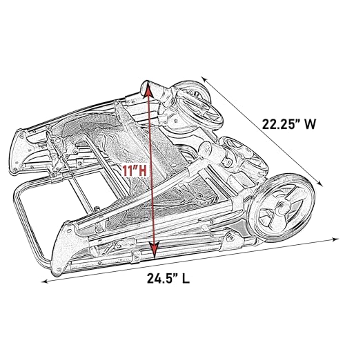 Pet Gear, A Vermont Family Owned Company Since 1936, 3-in-1 Travel System, View 360 Stroller Converts to Carrier and Booster Seat with Easy Click N Go Technology, for Small Dogs & Cats, 4 Colors