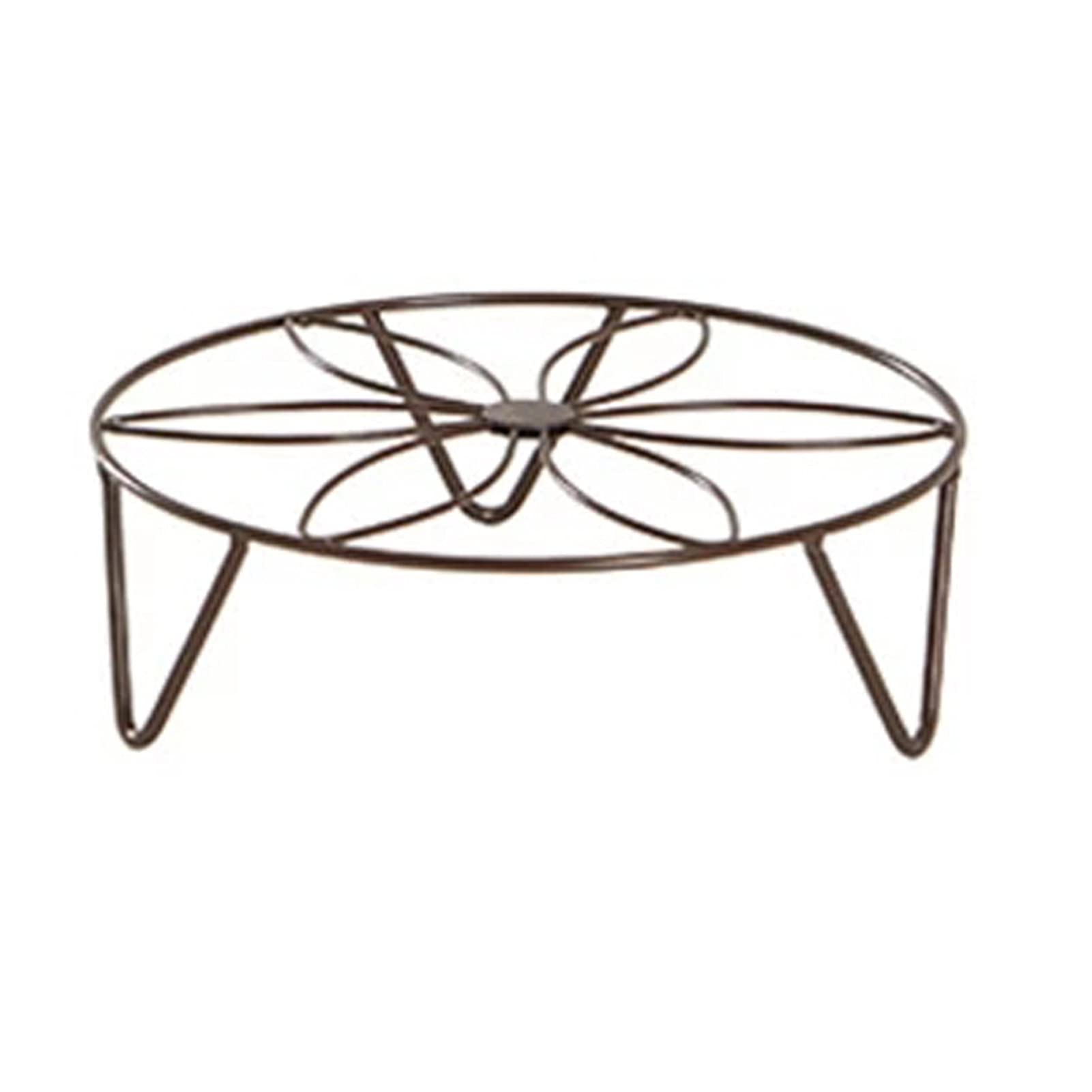 Plant Stand Creative Round Wrought Iron Potted Stander Flower Shelf Flower Pot Holder Balcony Garden Basion (04 Small)