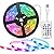 Tasmor LED Strip Light Music Sync 16.4ft, USB Powered LED Light Strip with Remote Waterproof RGB 5050 Color Changing LED Strip TV Backlights for Home Decoration, TV, PC, Mirror