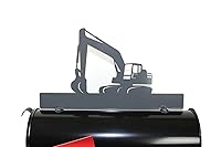 Vista 57 de Hobby, Recreation and Career Style Metal Powder Coated Mailbox Topper (Tent Camping, Matte Black)