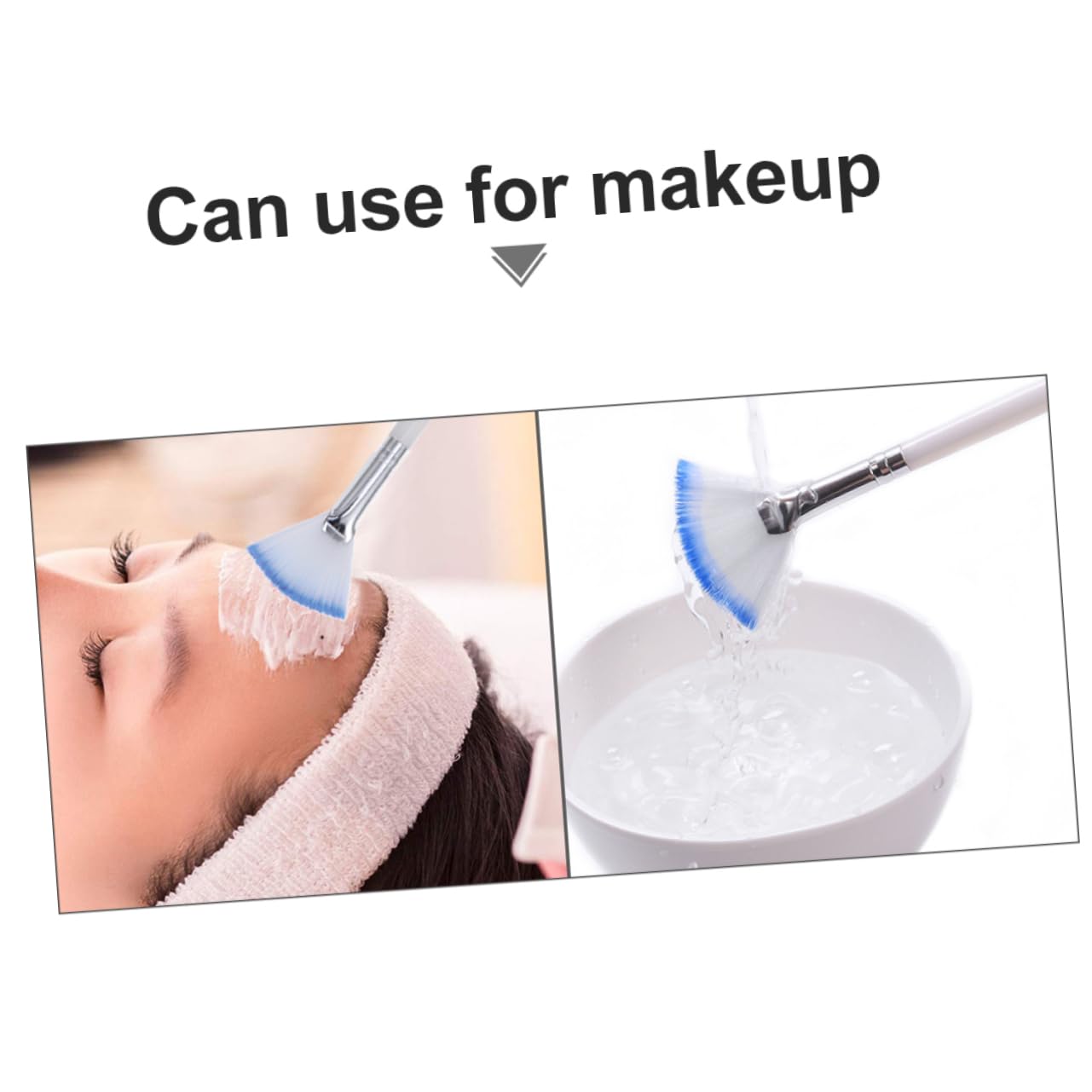 FRCOLOR 24stücke Lange Griff Kosmetik Pinselset Für Gesichtsmaske Weiche Fächerförmige Applikatoren Für Make-up Masken Für Präzise Anwendung Und Haut
