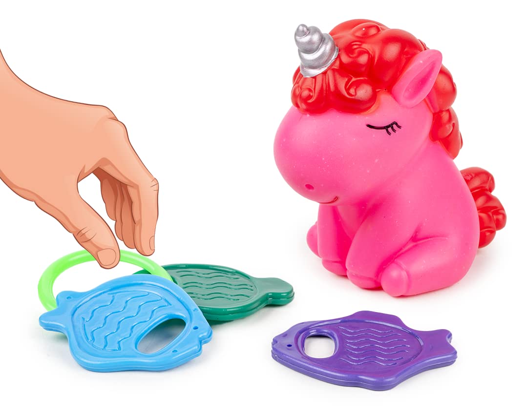 Ratnas Squeezy Unicorn with Teether Bath Toys with Sound for Kids (Assorted Colours) (B0C714B13T) Amazon Price History, Amazon Price Tracker