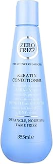 سائل بلسم من زيرو فريز للشعر المجعد 355 مليلتر للتحكم في الفريز مع الكيراتين يساعد على فك التشابك