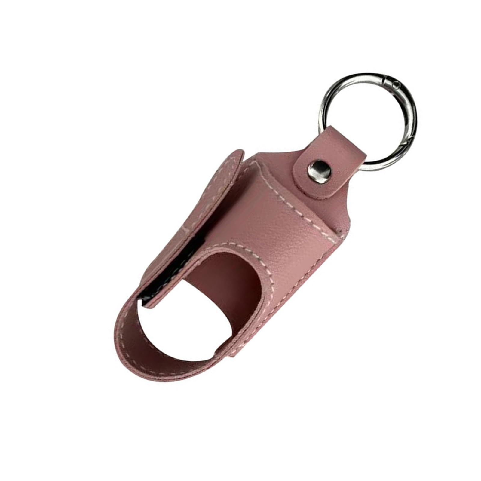 jojnsha Compact PU Leather Inhaler Holder Keychain Sprayer Sleeve Accessory for Travel School Hiking and Everyday Convenience