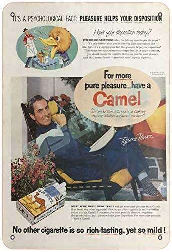OSONA Camel Cigarettefor More Pure Pleasure Retro nostálgico arte tradicional color óxido logotipo de lata publicidad llamativa decoración de la pared regalo