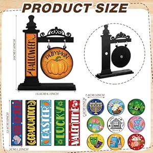 41 Pcs Interchangeable Seasonal Mini Standing Sign Farmhouse Convertible Seasonal Wood Welcome Sign for Holiday Home Holiday Table Decor 41 Pcs Interchangeable Seasonal Mini Standing Sign Farmhouse Convertible Seasonal Wood Welcome Sign for Holiday Home Holiday Table Decor