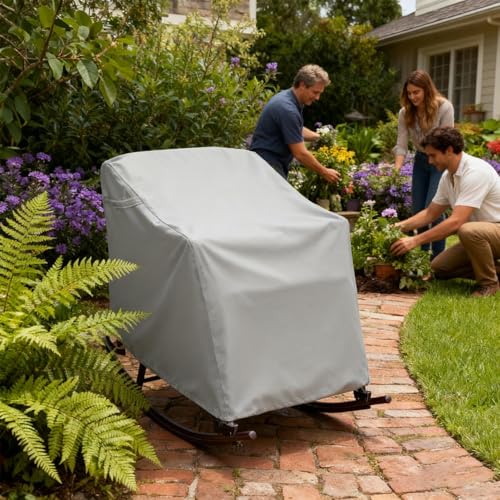 Housse de chaise de patio protection imperméable jardin - 8