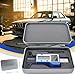 GODESON Digital Tire Tread Depth Gauge – 3 Modes-Fraction/Inch/MM Display, Solar & Battery Hybrid,1” (25.4mm/32NDS) Range, Blue Tire Wear Measure Tool for All Vehicles (Car, Truck, SUV)