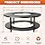 Fire Pit Surround Tabletop for Solo Stove Bonfire 1.0&2.0 and Ranger 1.0&2.0, 41" Fire Pit Surround Tabletop with Wood Storage Shelf, Powder-Coated Steel Surround Tabletop with Extra Space