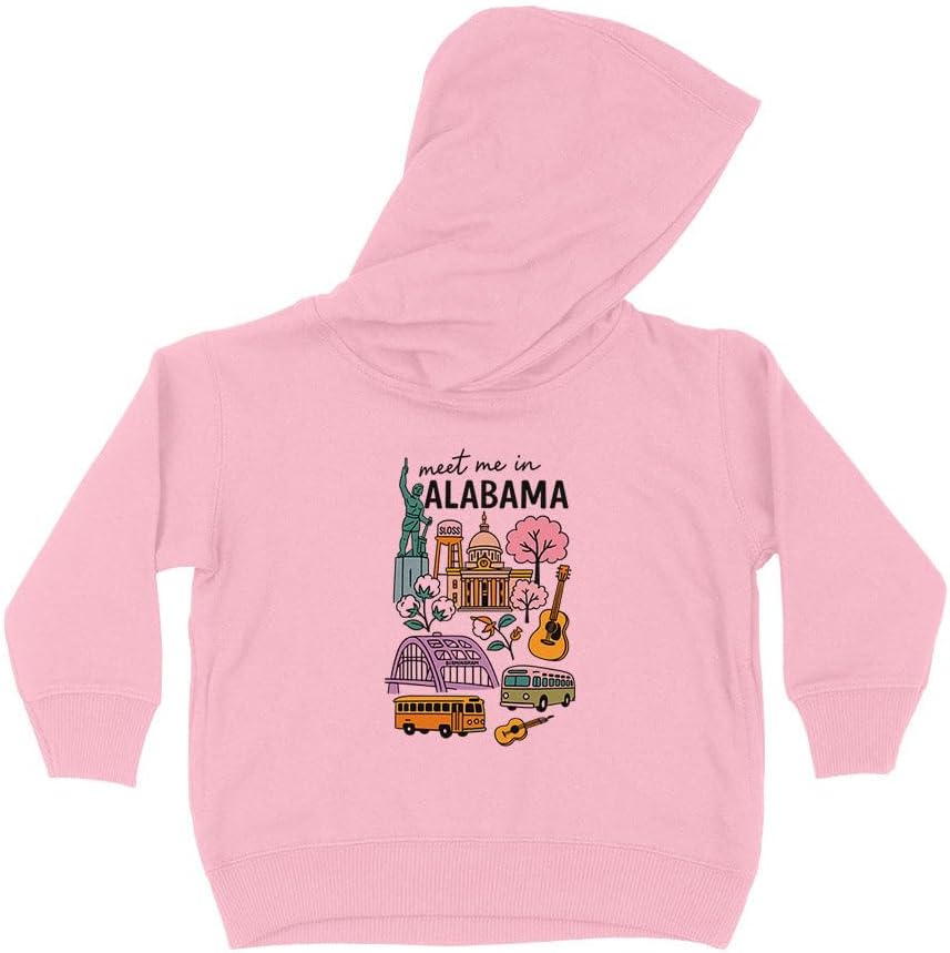 Meet Me in Alabama Kids Hoodie Sweatshirt Toddler