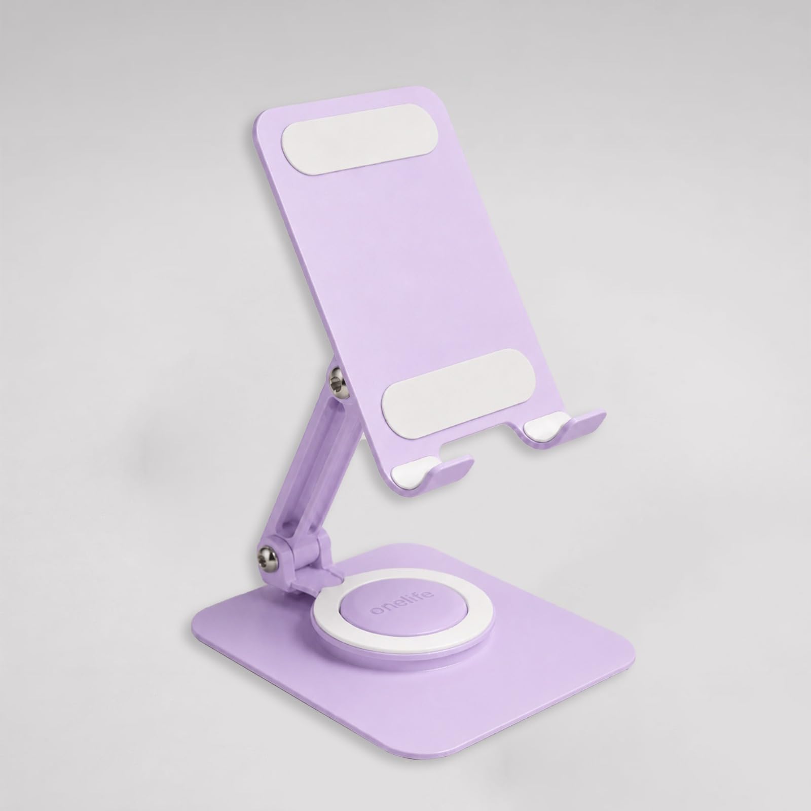One Life Flexi 360 Adjustable Mobile Holder Stand for Desk, Foldable Aluminum Alloy Phone Stand with 360° Rotation, Multi Angle Desktop Holder for Smartphones & Tablets (Purple)-picture-27