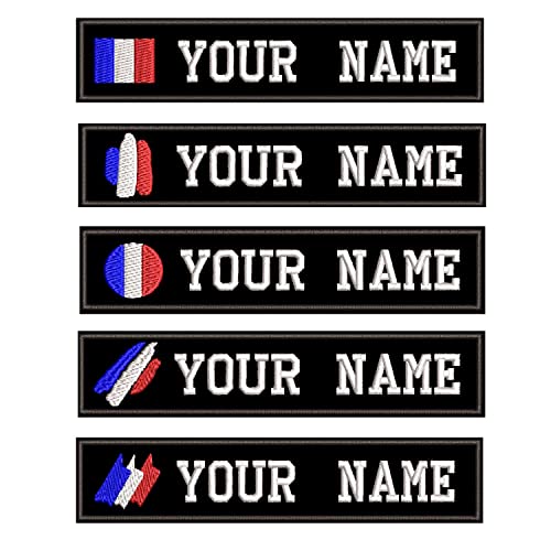 personnalisée Nom militaire Patch brodé, étiquette de nom personnalisée (A- black) Cover