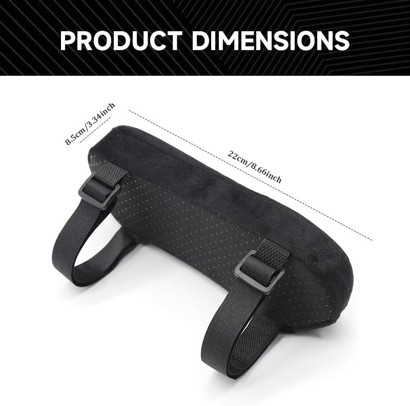 2Pcs Gray Thickened Office Chair Armrest Pads to Relieve Forearm Pressure, Suitable for Office Chairs, Wheelchairs, Comfortable Gaming Chairs