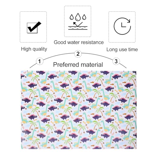 WEKADRIN 5個 恐竜カー包装紙 滑らかな表面で やのカバーに クラフト対応の ラッピングペーパー