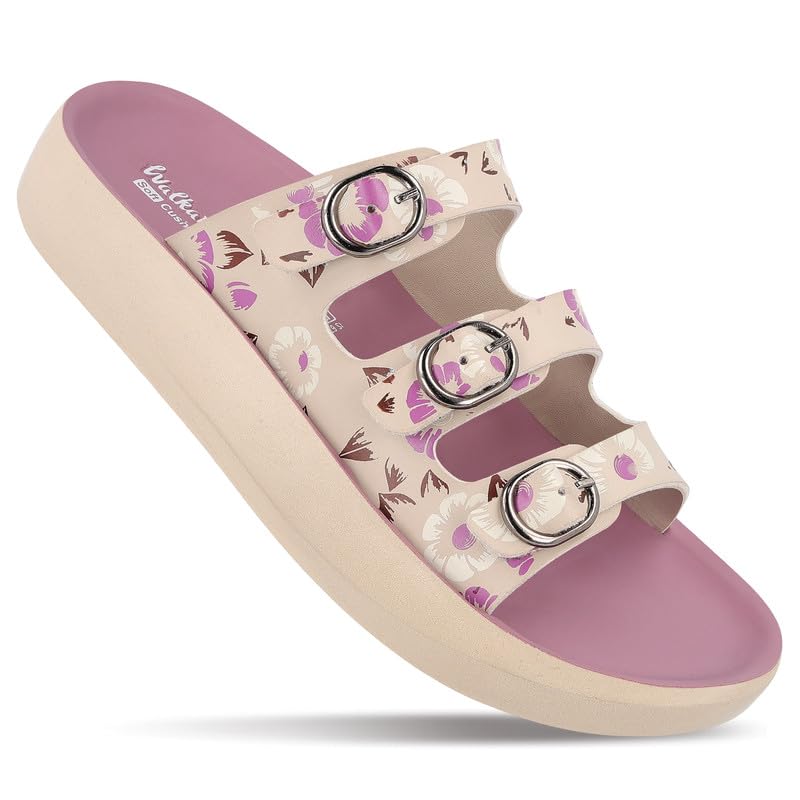 Image of WALKAROO Comfort Sandal For Women's|Lightweight and Comfortable|Soft Cushioned Insole|Stylish Casual Wear|WE2024