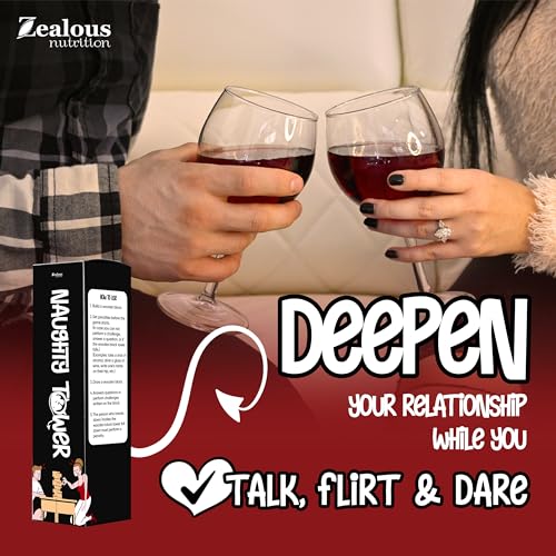 The Naughty Tower Stacking Wooden Blocks Game for Adults Couple Dare