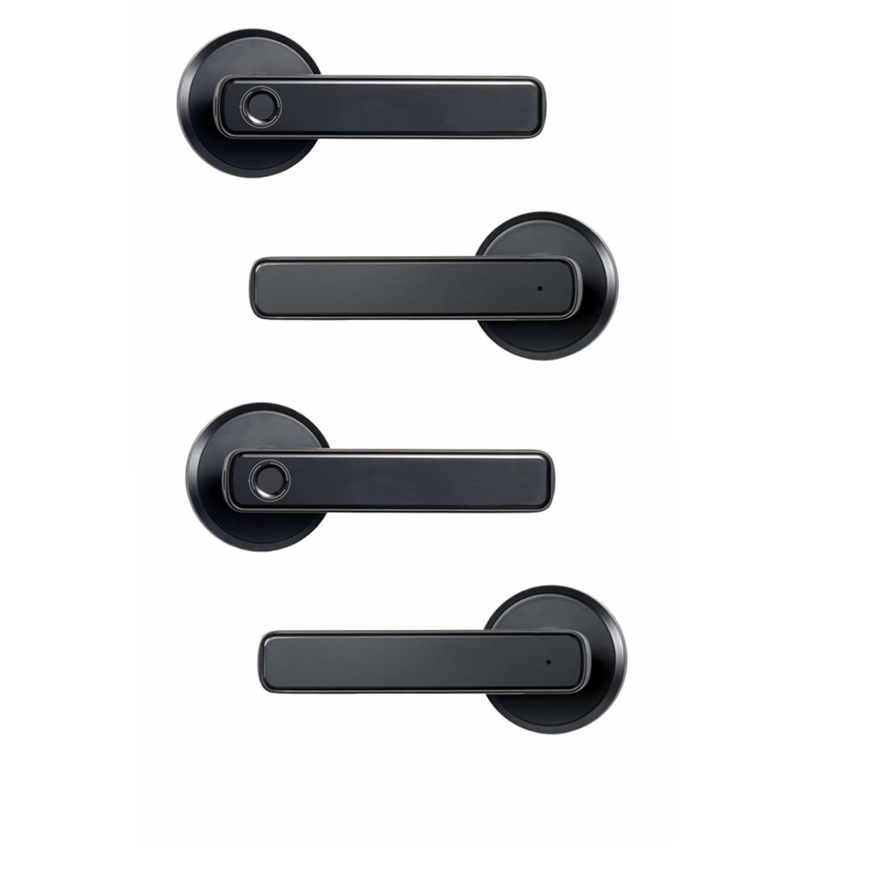 Jnchdghwa Black 2X Smart Fingerprint Door Lock Electronic Lock Unlock Entry Door Knobs Lock For Bedroom Home Hotel Apartment