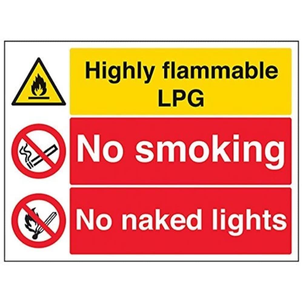 V Safety Highly Flammable LPG/No Smoking/Naked Lights 400 X 300 Mm - View #12