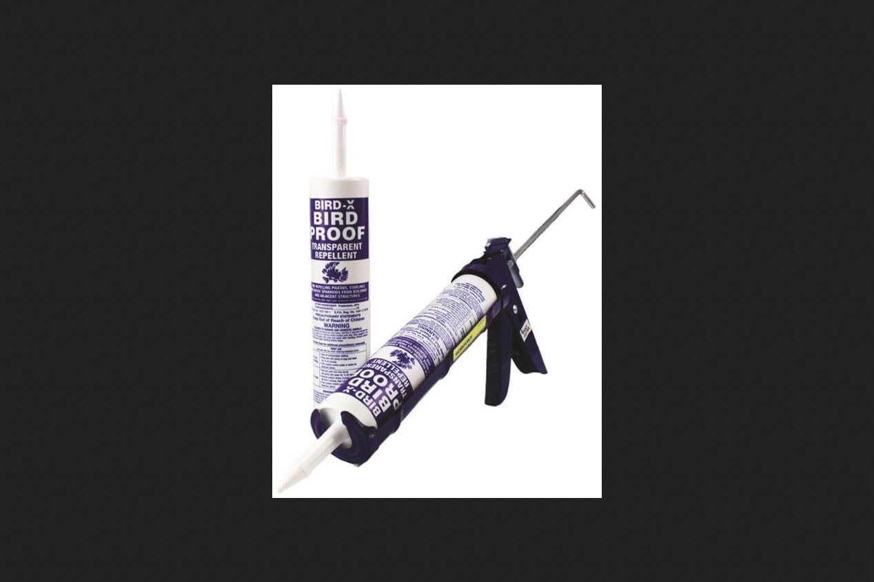 Bird-X Bird Repellent Gel - Non-Toxic Bird Proof Gel for Outdoor Use - 10 oz