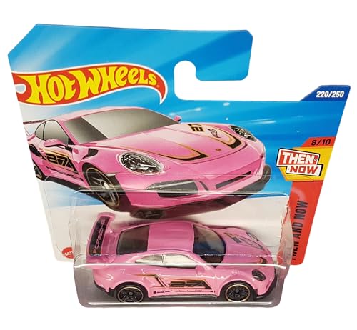 Image of Hot Wheels Porsche 911 GT3 RS Then and Now Ages 3 Years and Up 220 /250 (Pink)