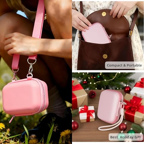Funda para cámara digital rosa compatible con Canon y Sony miniatura 5