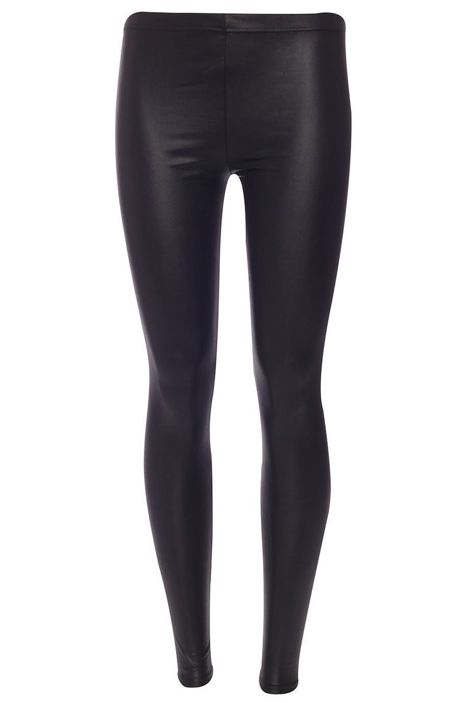 Women Ladies Normal High Waisted PVC 
