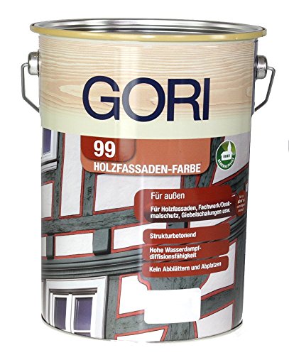 GORI 99 Holz- und Fassadenfarbe 2053 Silbergrau, 0,75 Liter