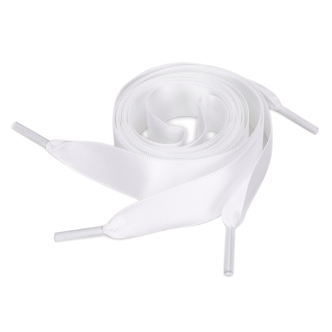 uxcell 2 Pairs Flat Ribbon Shoelaces Sneakers Shoestrings for Women DIY Decor