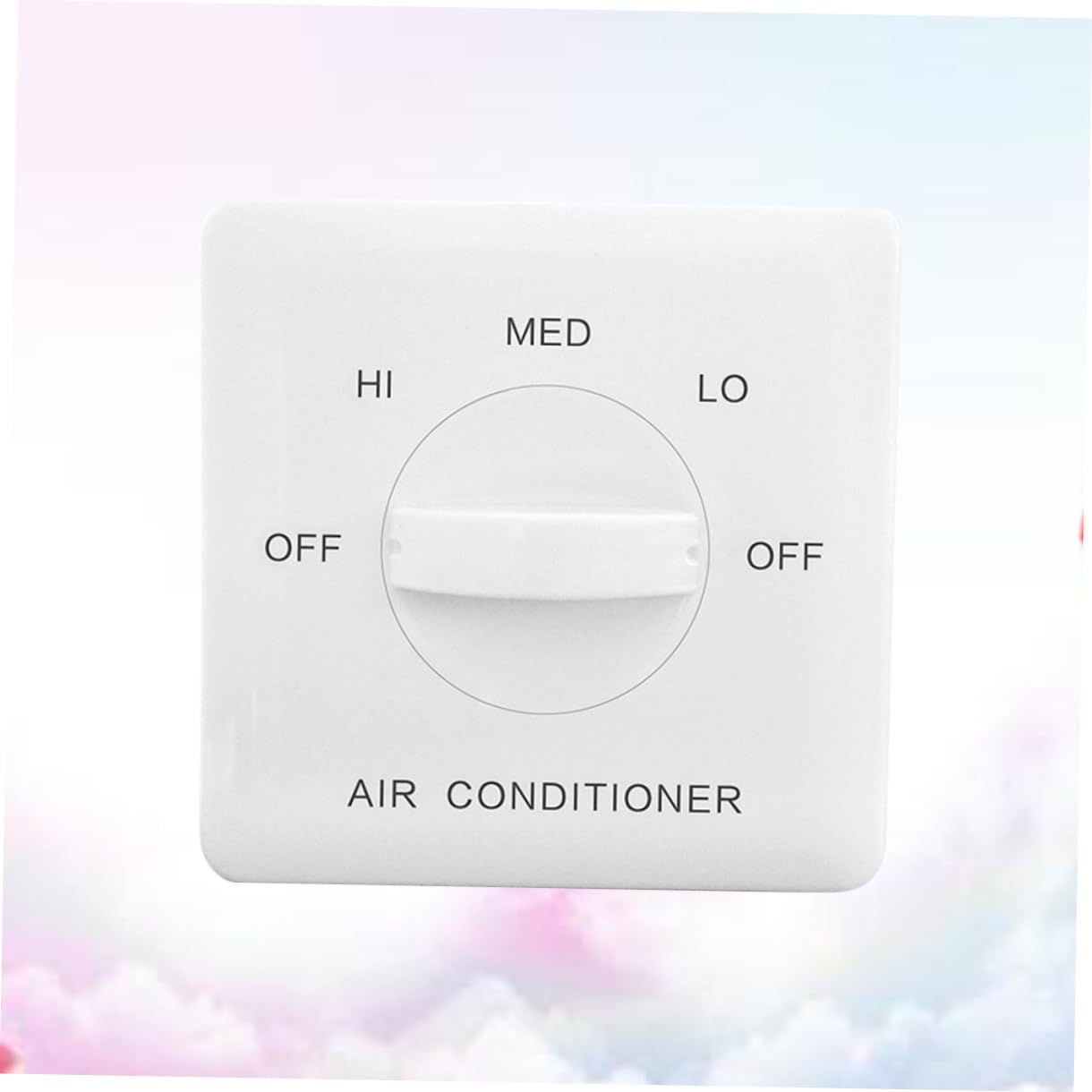jojofuny Interruttore Velocità Fan Coil a 3 Velocità in Abs Bianco Regolazione Ventilatore per Condizionatore D'aria Centralizzato