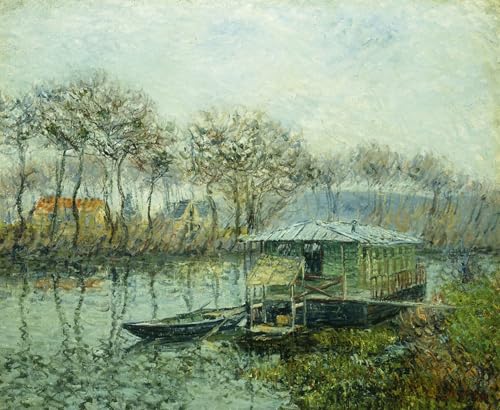 Lienzo de la Sena a Port Marly por Gustave Loiseau con acabado artístico premium de 60x90