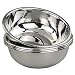 Doryh 18/10 Stainless Steel Mixing Bowls, Nesting Bowls for Meal Prep, Serving, Baking, Set of 4